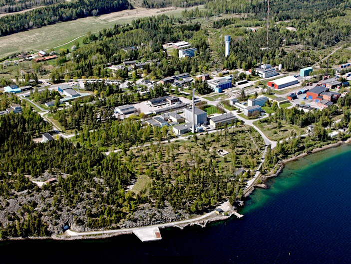 Vue aérienne de Cyclife Sweden